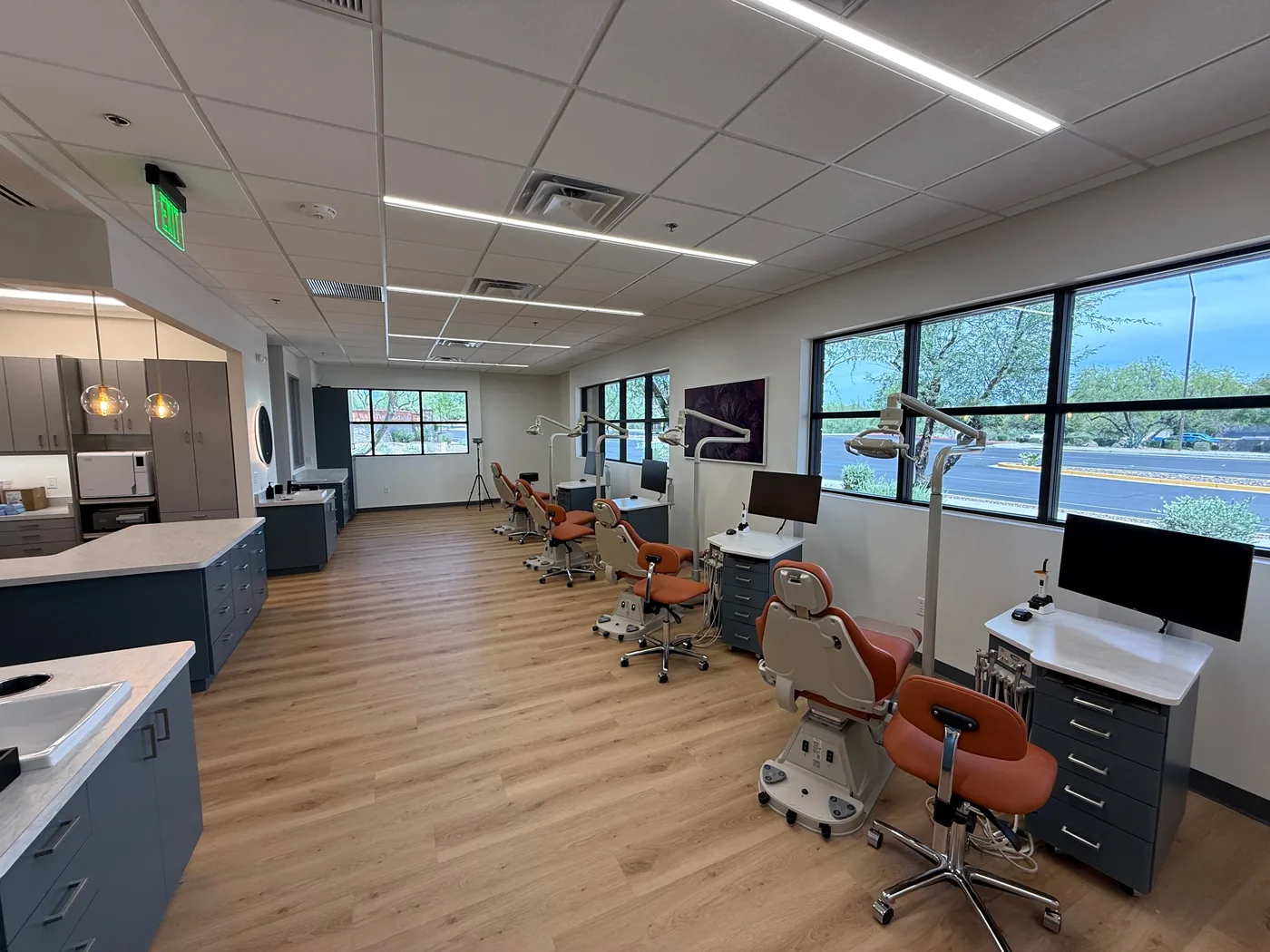 The open treatment bay at Romans Orthodontics in Anthem, Arizona
